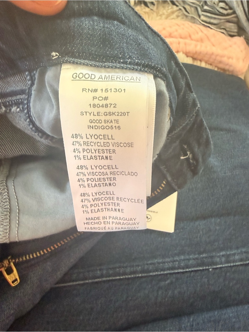 Good American “Good Skate” high-rise, wide leg jean. NWT. Size 4 - Picture 11 of 11
